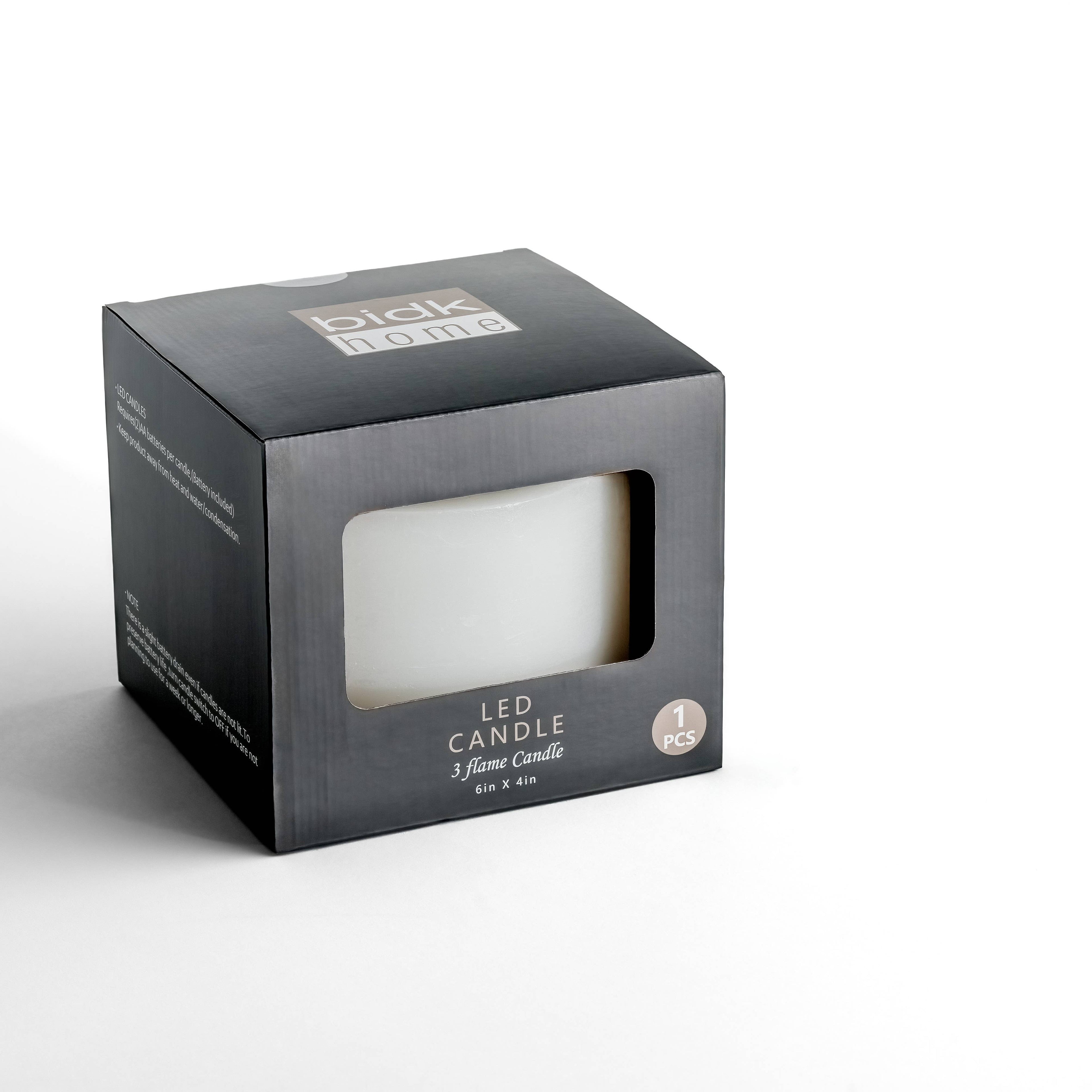 3 Wick SM Flameless Candle