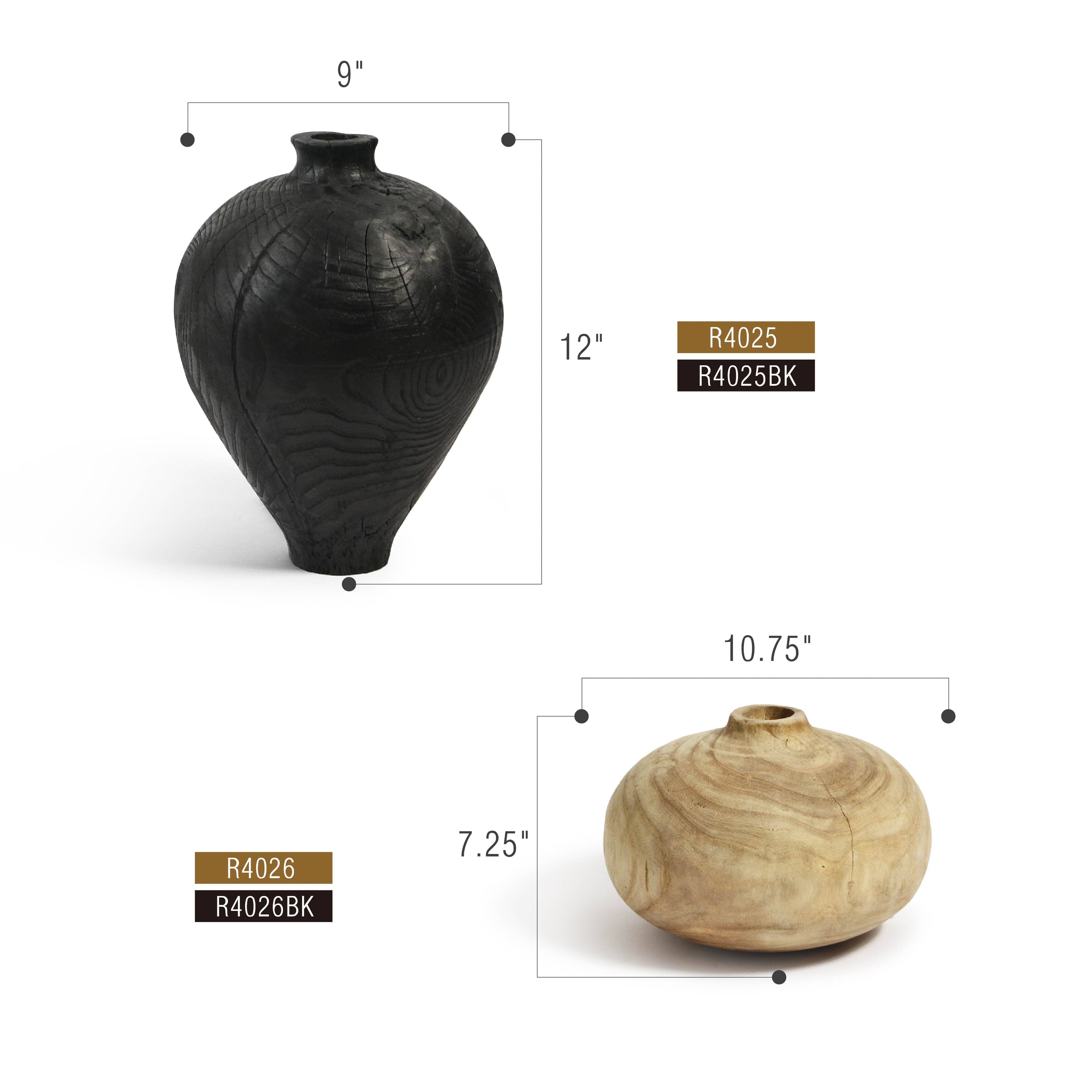 Wooden Vase - Small