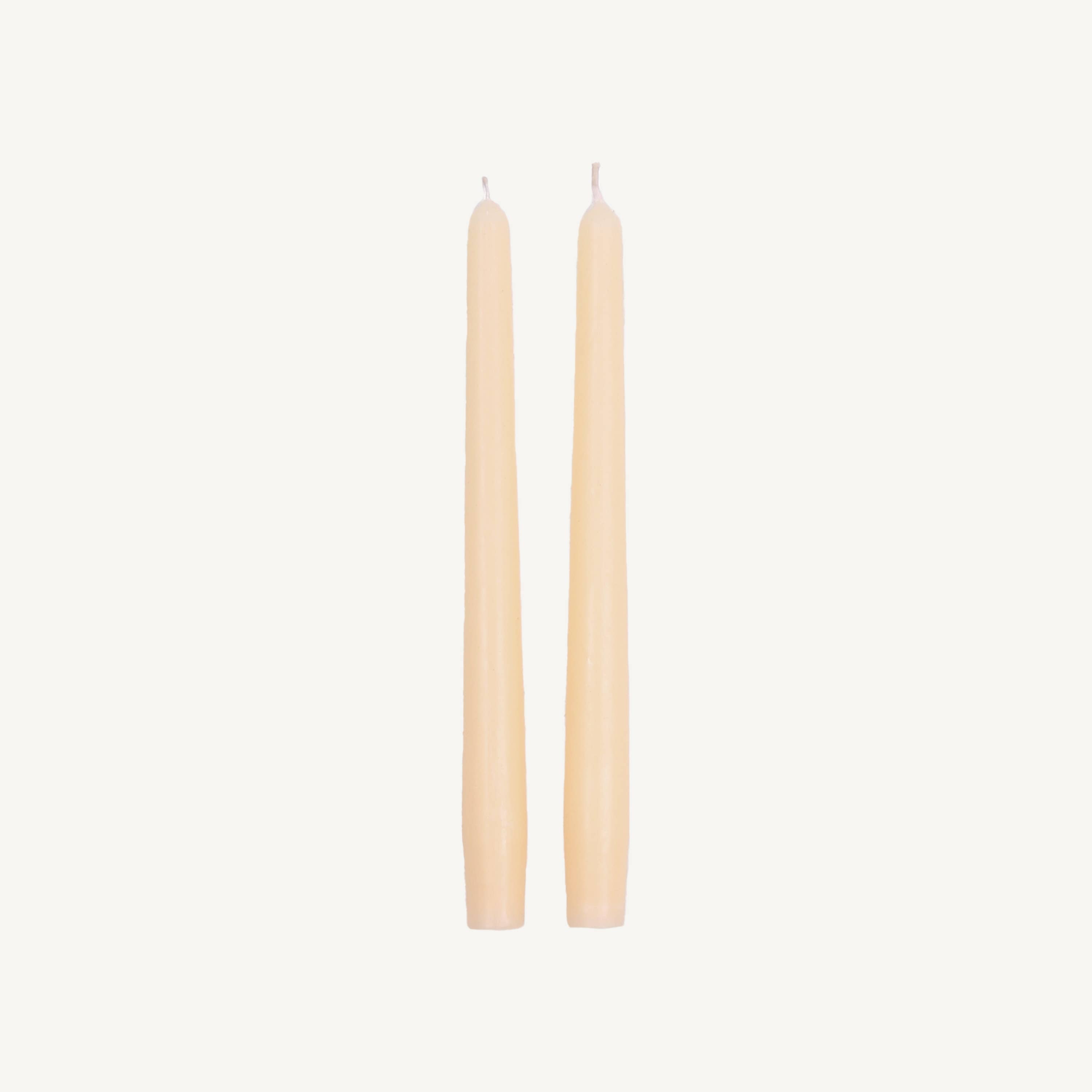 Beeswax Taper Candles Individual - Ivory