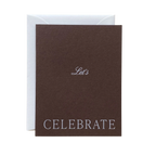 Card - Celebrate - Brown