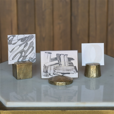 Brass Square Card Holder