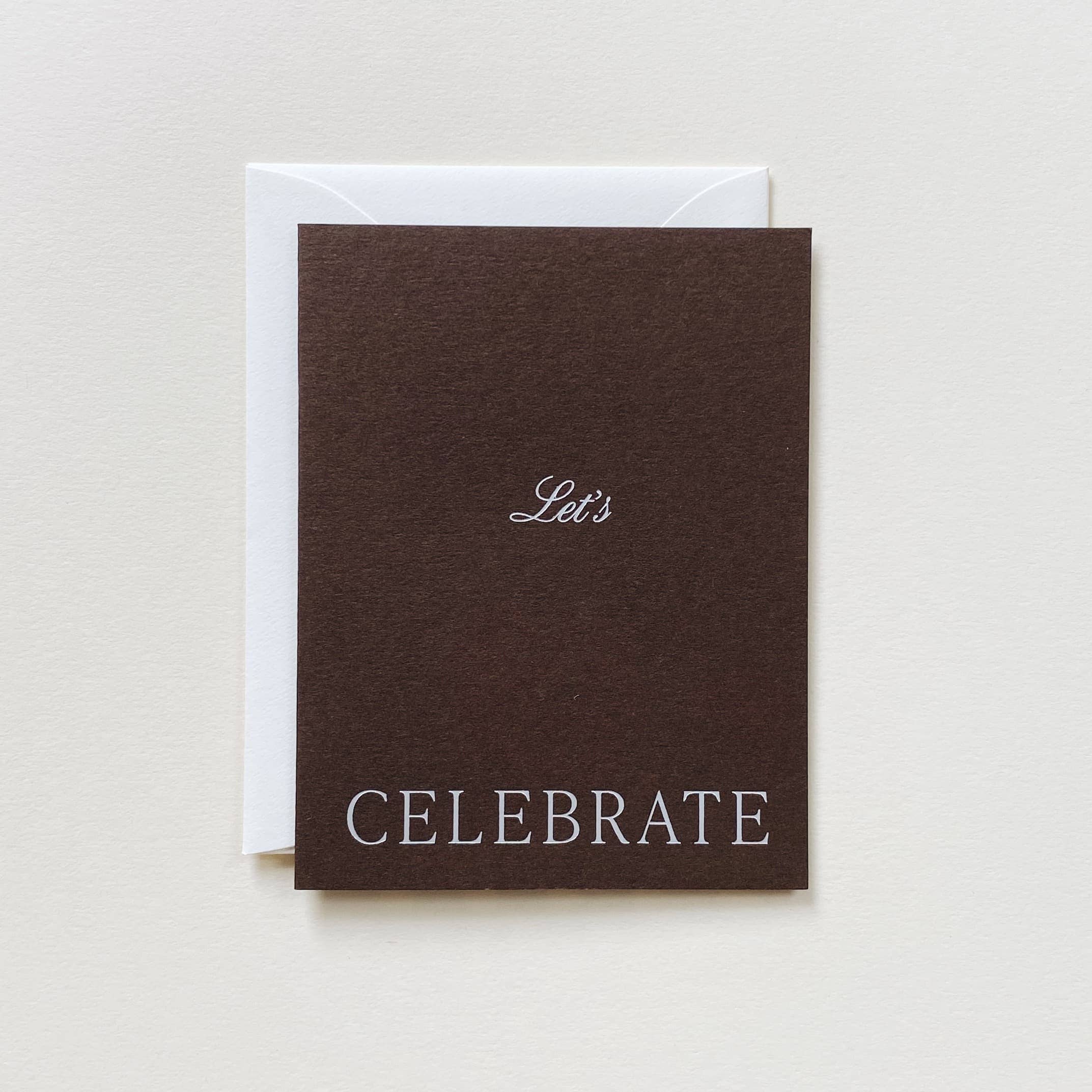 Card - Celebrate - Brown