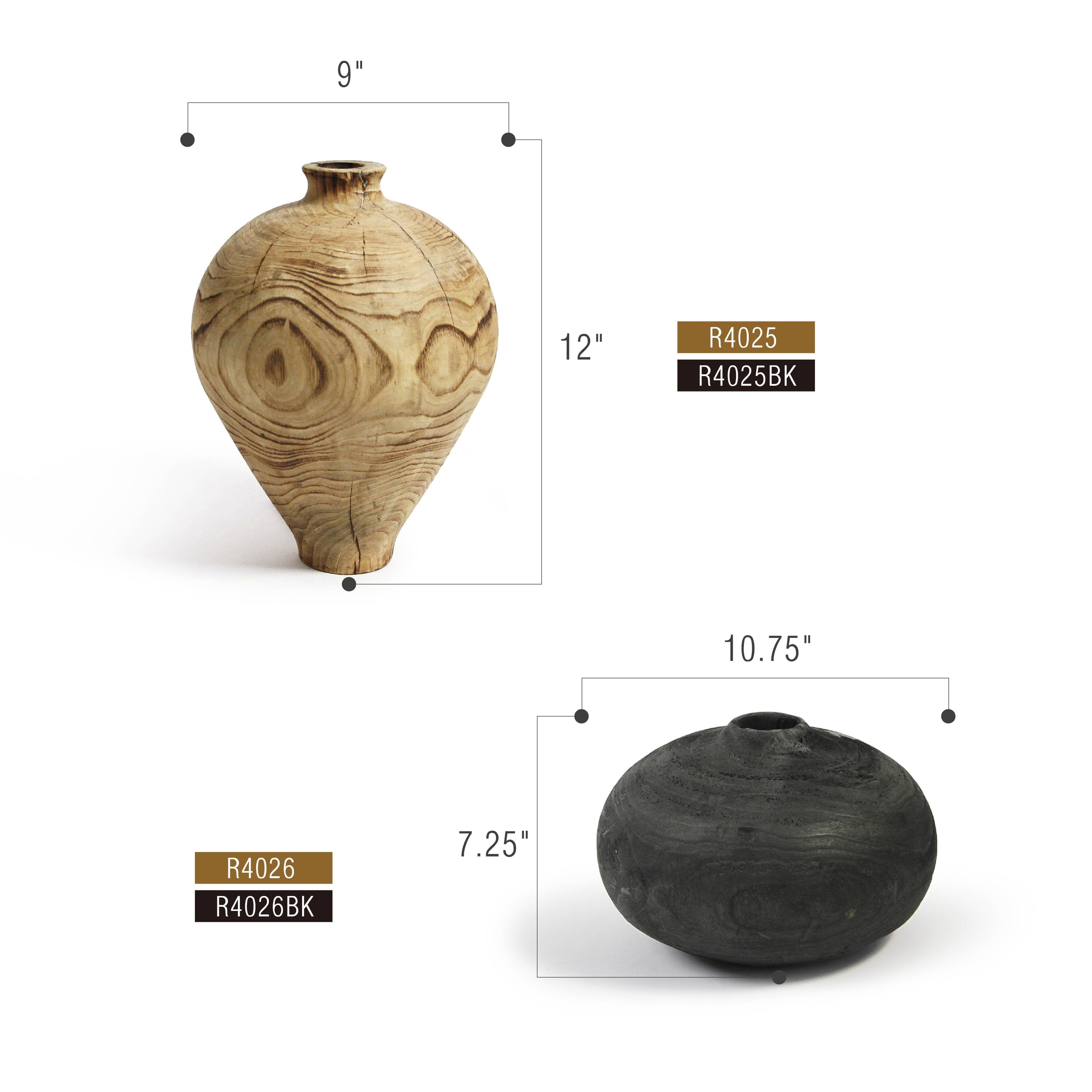 Wooden Vase - Large