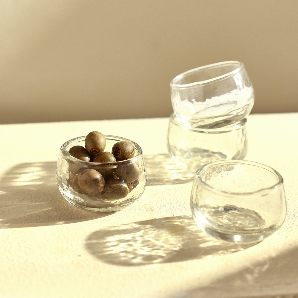 Pebbled Mini Bowls Set of 4