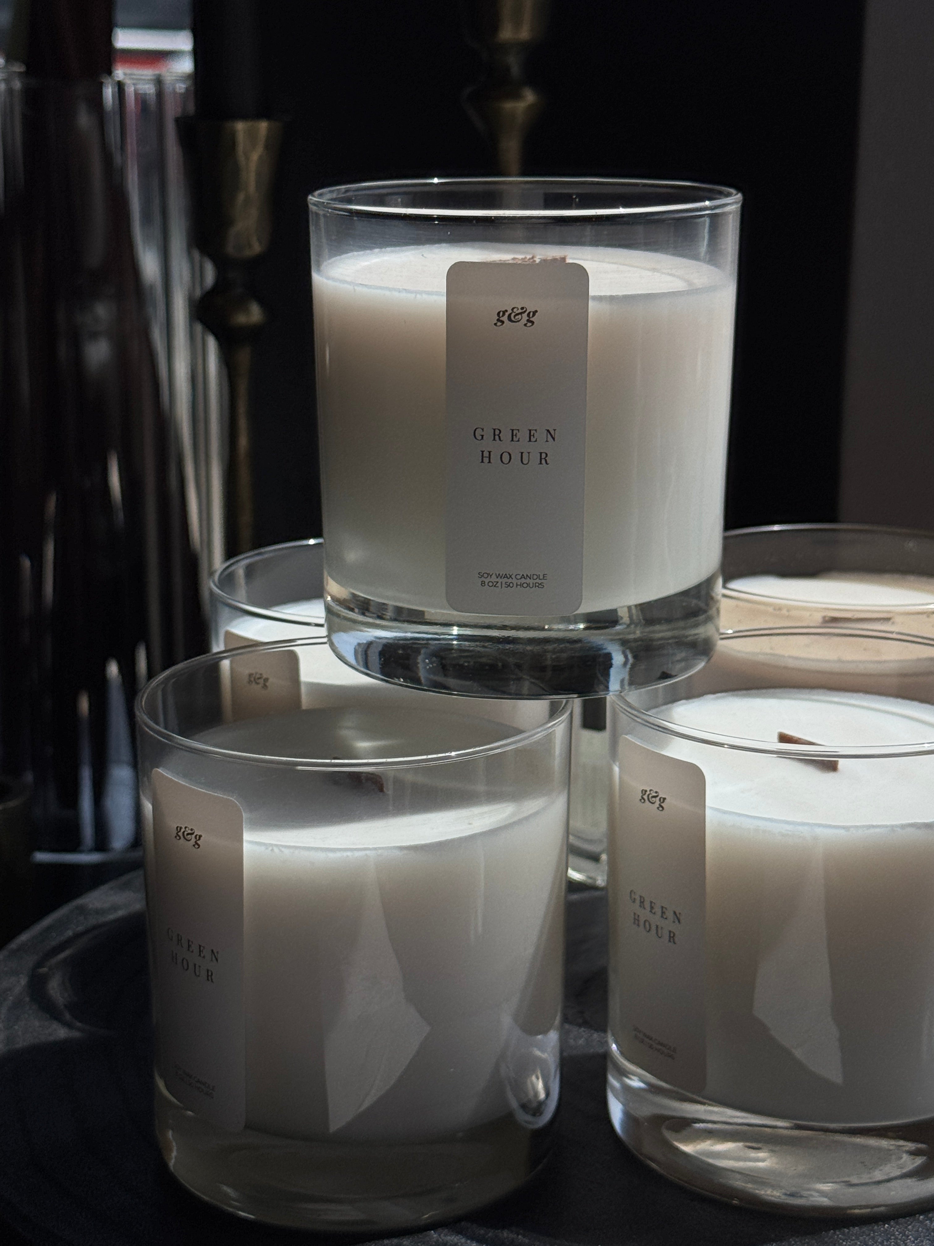 Green Hour Candle G&G / Sable Candle Co.