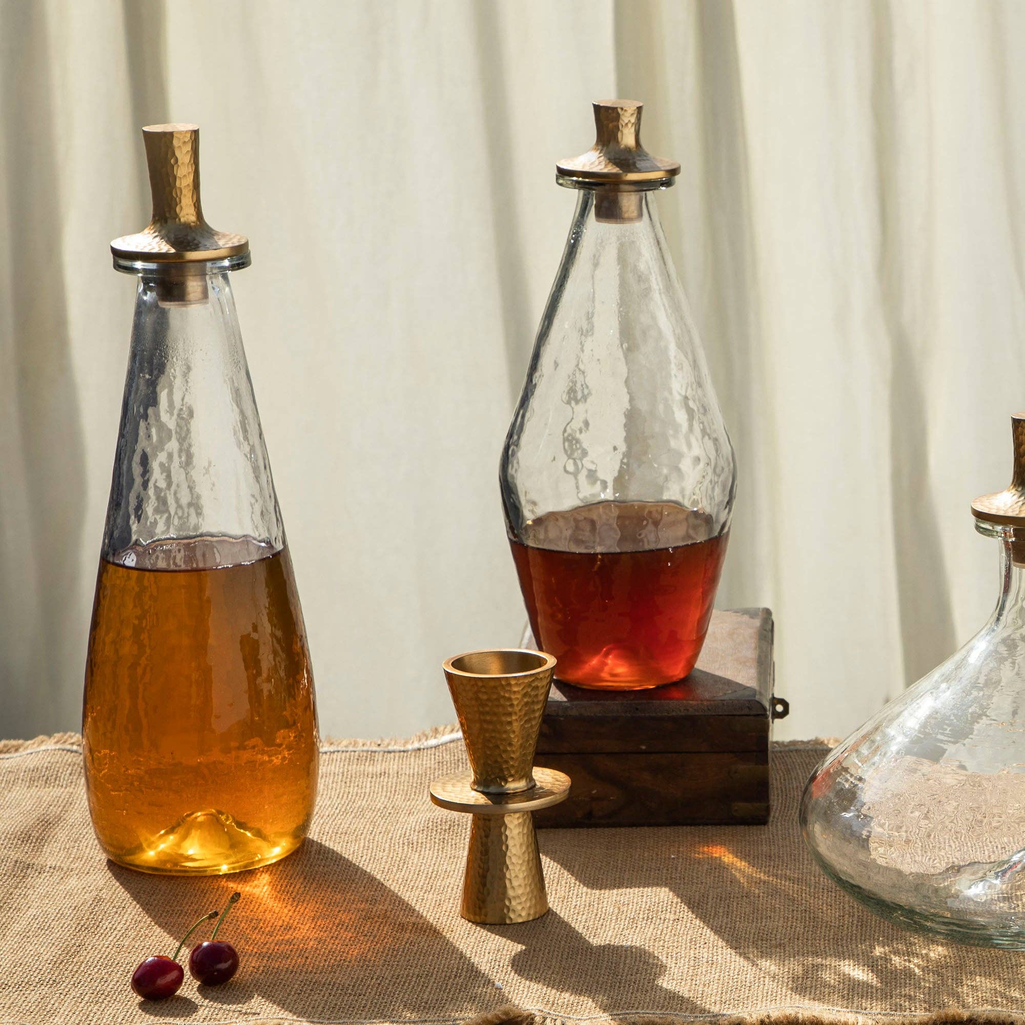 Pebbled Decanter - Tall