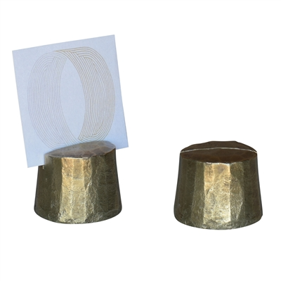 Brass Stump Card Holder