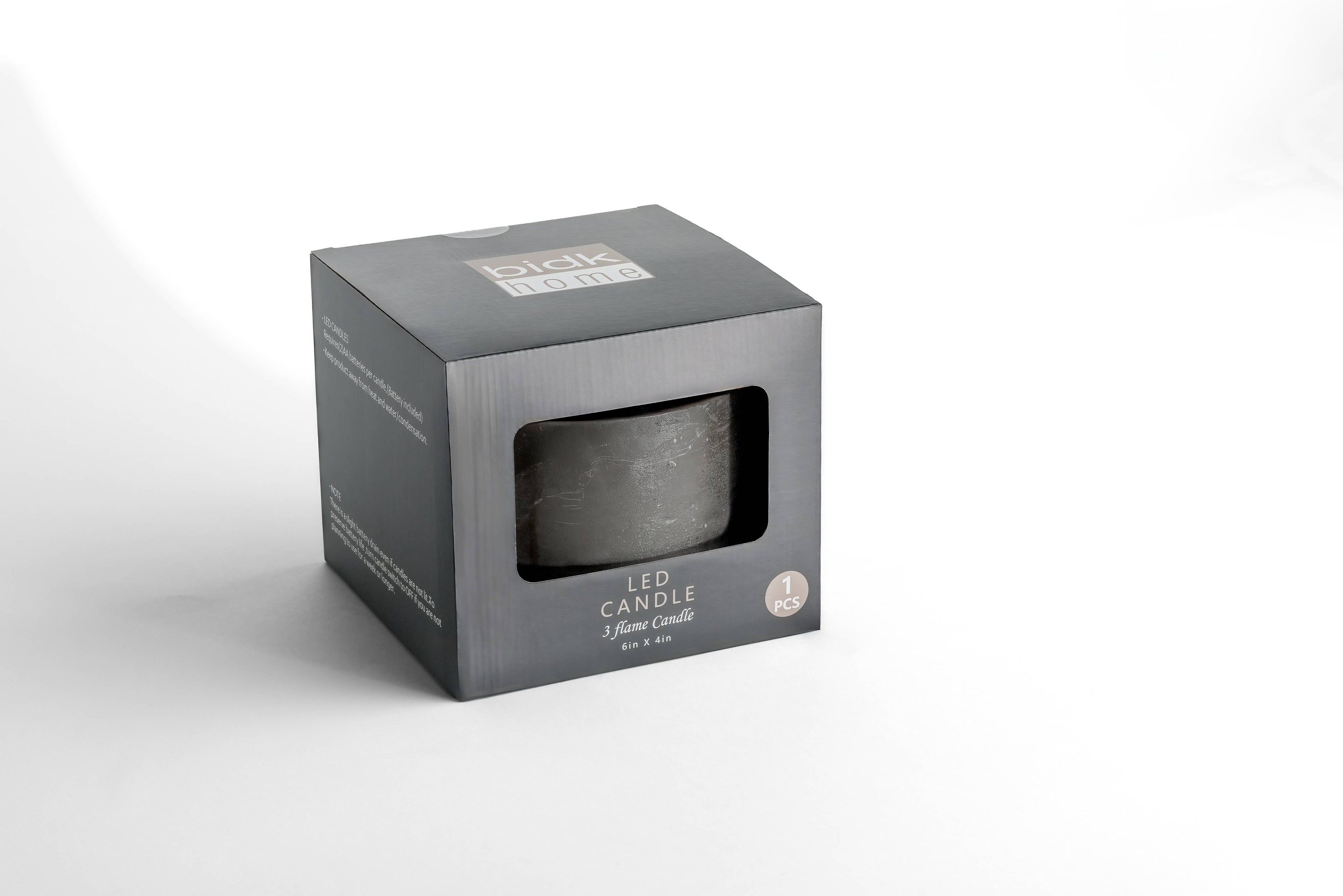 3 Wick SM Flameless Candle