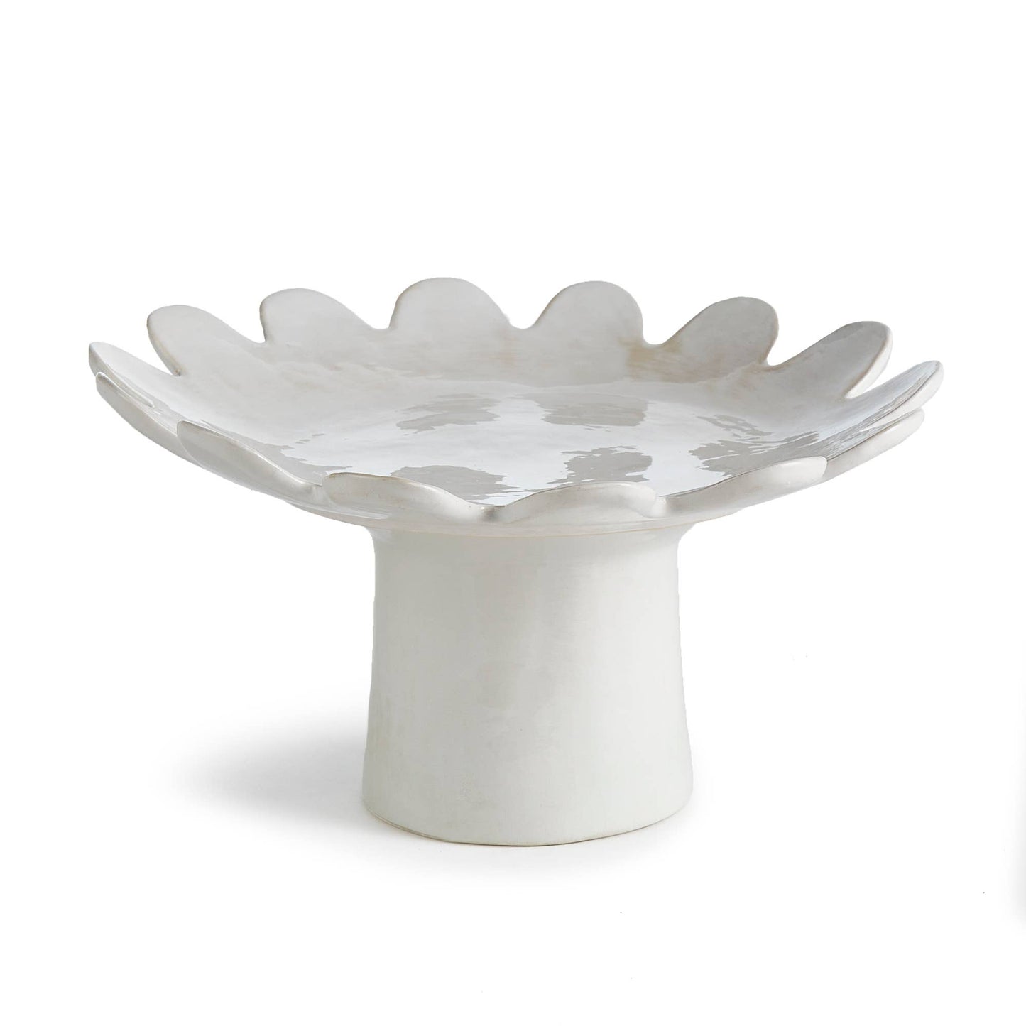 Scalloped Edge Pedestal Tray