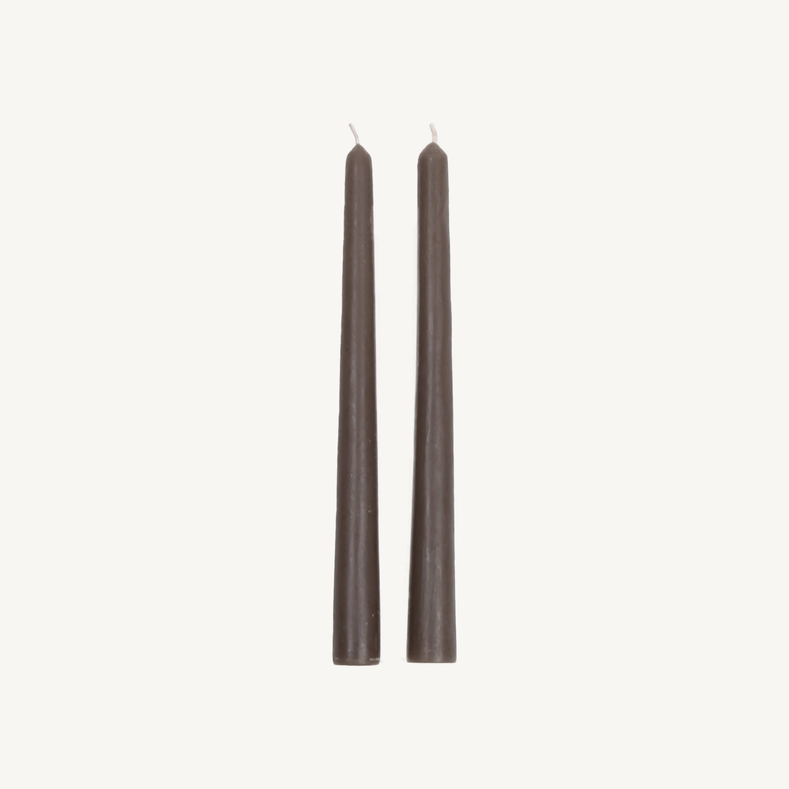 Beeswax Taper Candles Individual - Charcoal