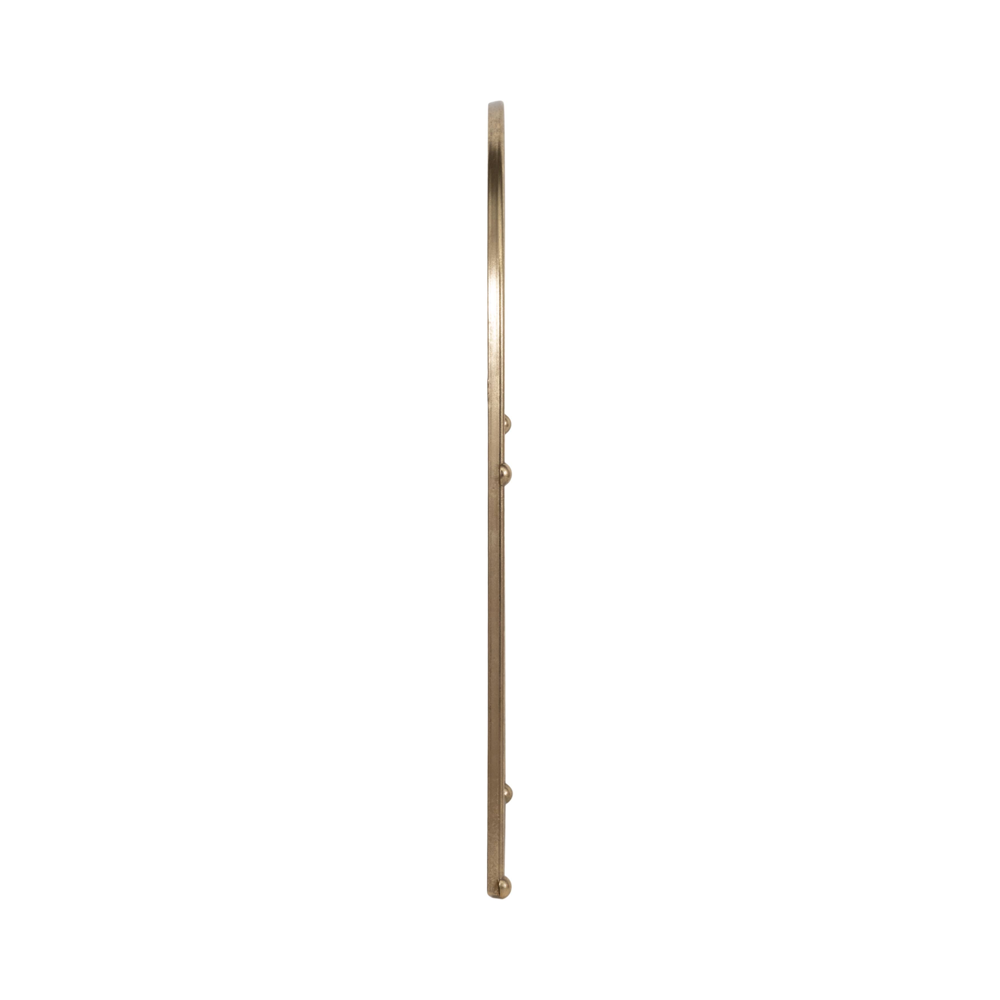 Arch Framed Mirror in Brass - 24x38