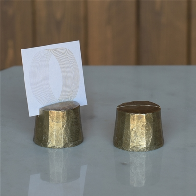 Brass Stump Card Holder